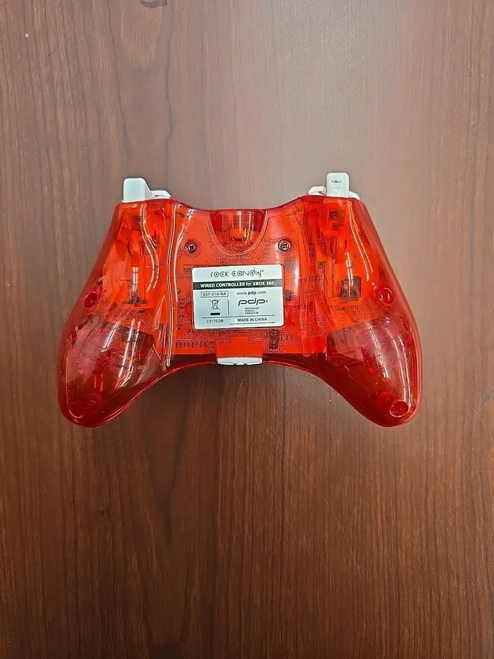 Xbox 360 Rock Candy Wired Controller Clear, Stormin' Cherry Red(Controller Only)
